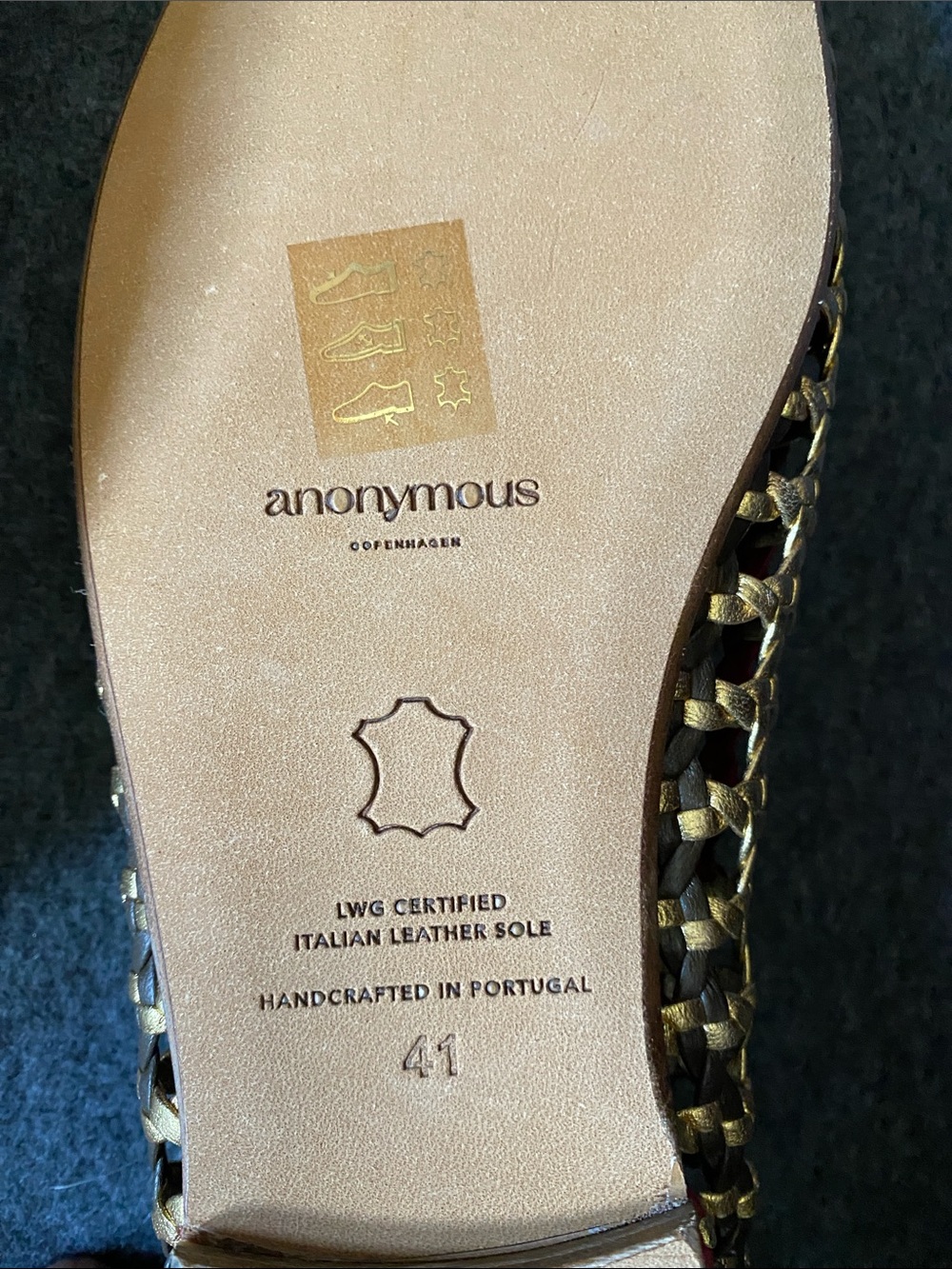 Anonymous Copenhagen Woven Leather Ballet Flats - like new condition - Picture 9 of 9